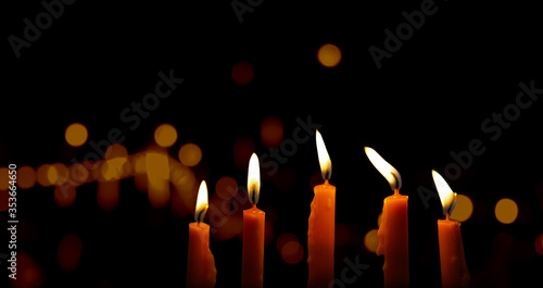 candles in the dark