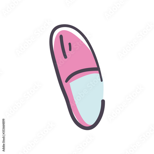 Medical pill fill style icon vector design
