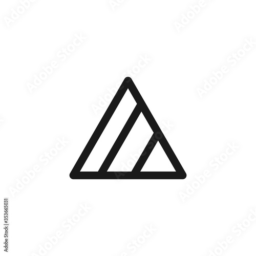 Laundry icon isolated on white background. Non-chlorine bleach symbol. Non chlorine. Washing sign.