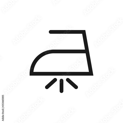 Laundry icon steam symbol isolated on white background. Washing sign.