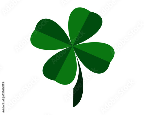 Trèfle 4 feuilles vecteur - 4-leaf clover vector