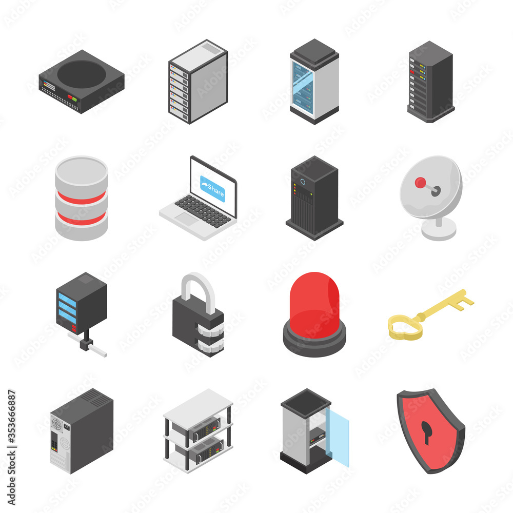 Set Of Network And Connection Devices Icons
Set Of Network And Connection Devices Icons