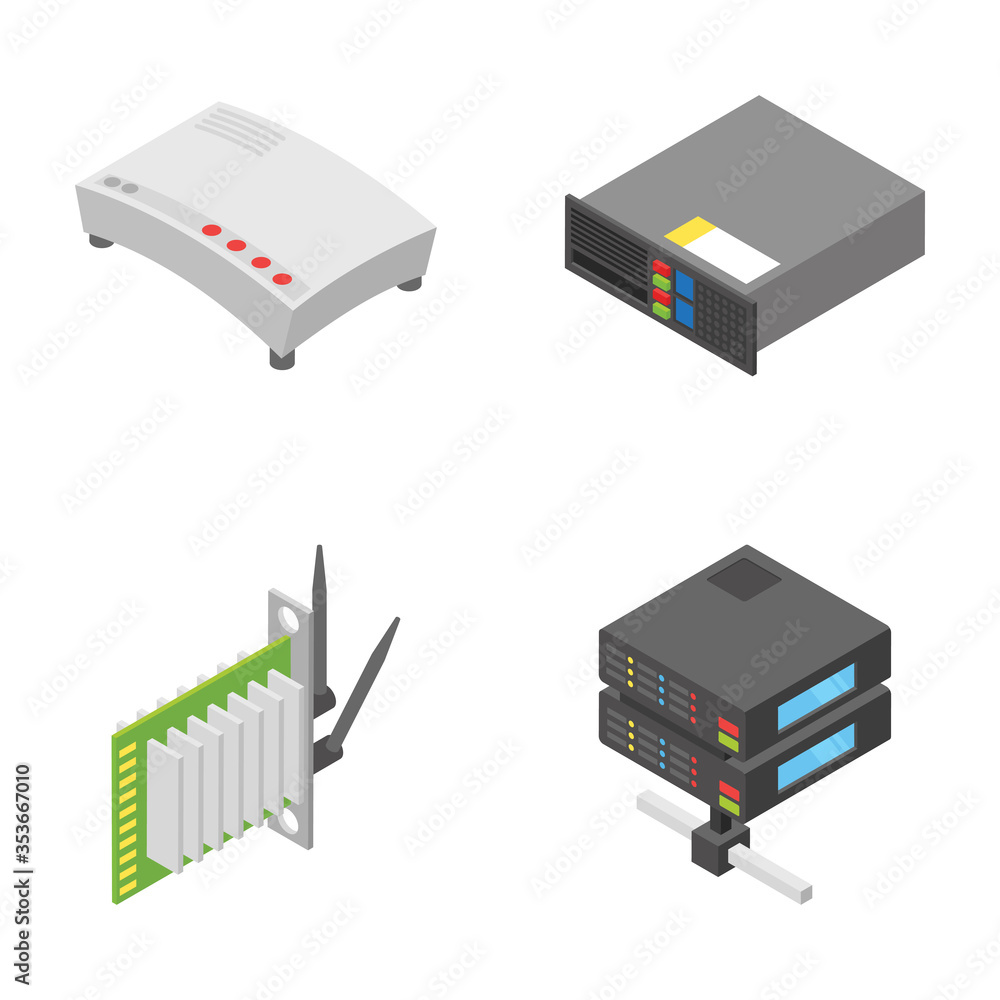 Pack Of Network And Connection Devices Icons
Pack Of Network And Connection Devices Icons