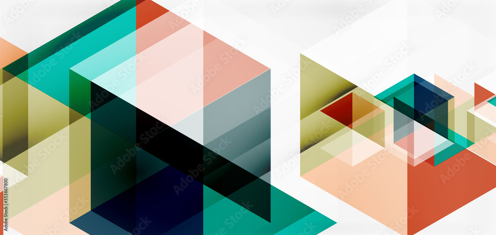 Geometric abstract background, mosaic triangle and hexagon shapes. Trendy abstract layout template for business or technology presentation, internet poster or web brochure cover, wallpaper Geometric abstract background, mosaic triangle and hexagon shapes. Trendy abstract layout template for business or technology presentation, internet poster or web brochure cover, wallpaper