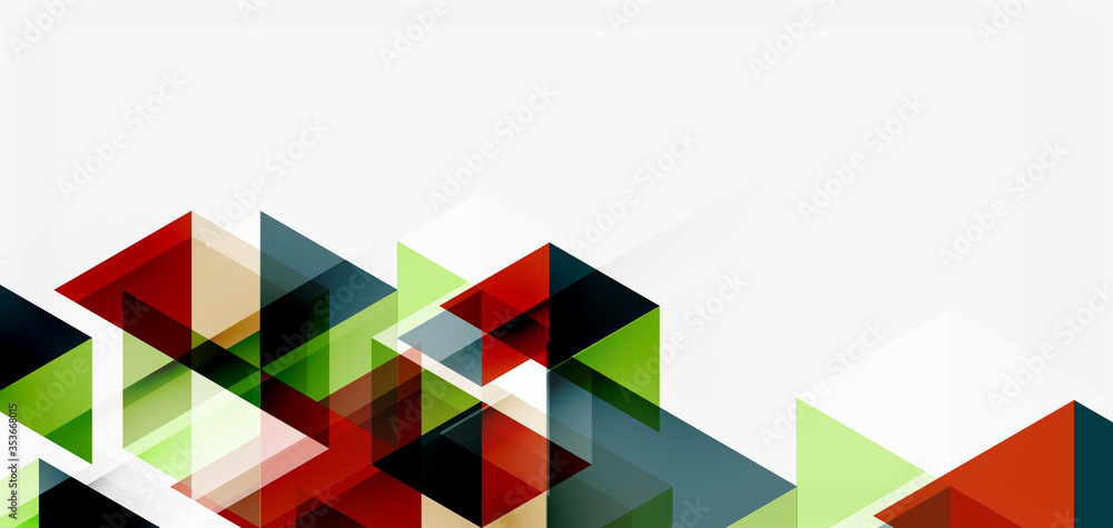 Geometric abstract background, mosaic triangle and hexagon shapes. Trendy abstract layout template for business or technology presentation, internet poster or web brochure cover, wallpaper Geometric abstract background, mosaic triangle and hexagon shapes. Trendy abstract layout template for business or technology presentation, internet poster or web brochure cover, wallpaper