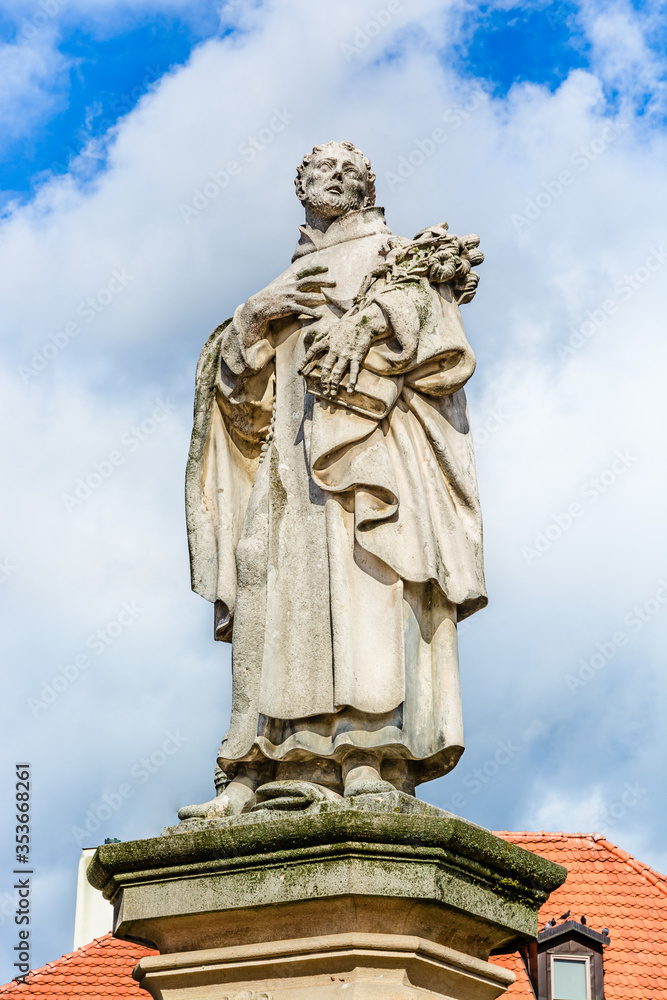 Statue of Philip Benizi de Damiani on Charles Bridge in Prague
