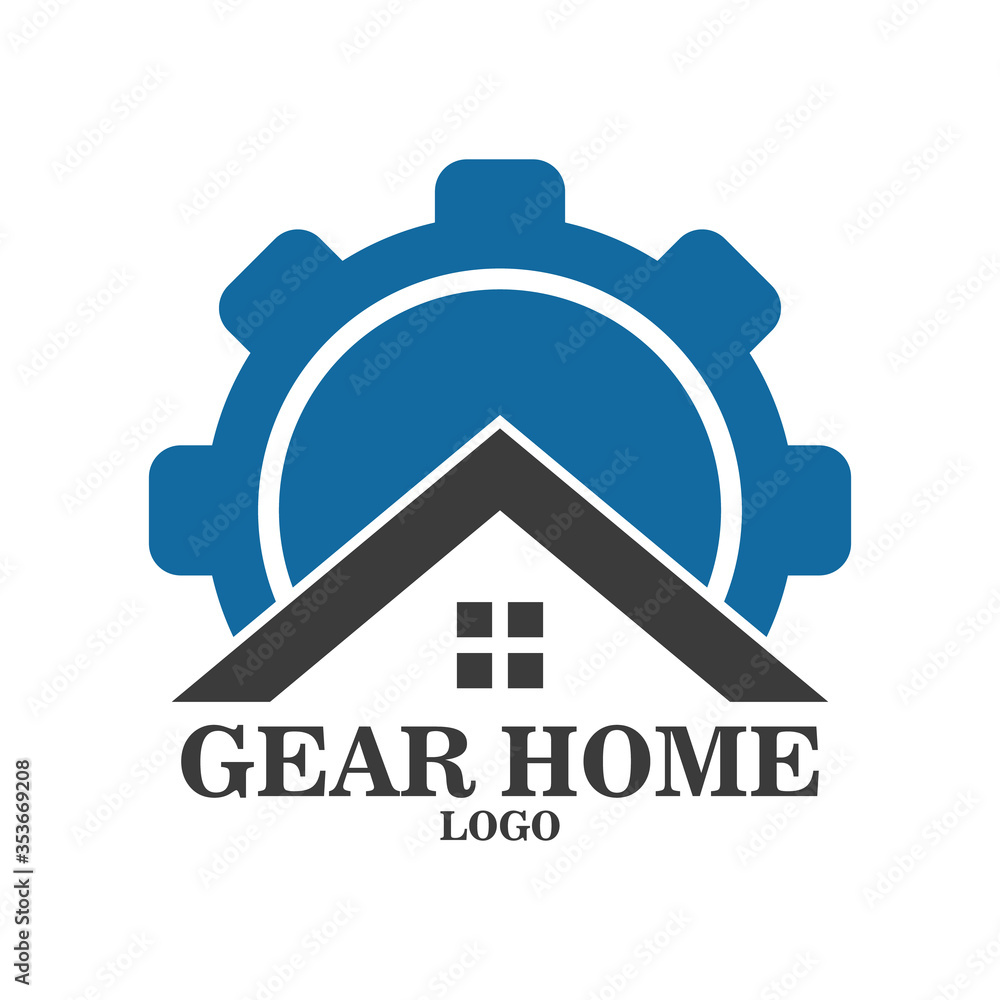 Illustration Vector graphic of Gear Home Logo, Real Estate Logo and construction