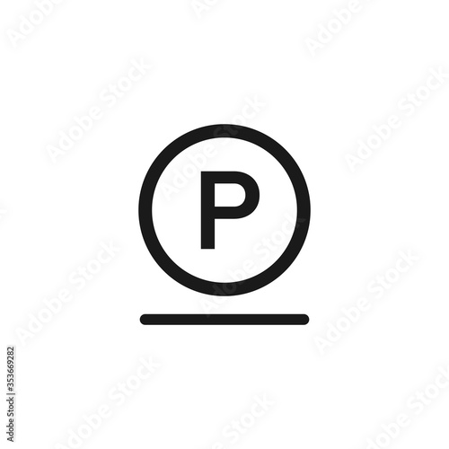Laundry icon isolated on white background. Dry clean any solvent except trichloroethylene Delicate symbol. Washing sign.