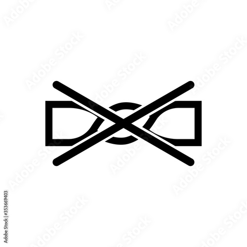 Εκτύπωση καμβά Laundry icon isolated on white background