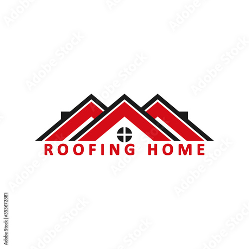 ILLUSTRATION VECTOR GRAPHIC OF SIMPLE HOUSE, ROOF LOGO FOR REAL ESTATE COMPANIES
