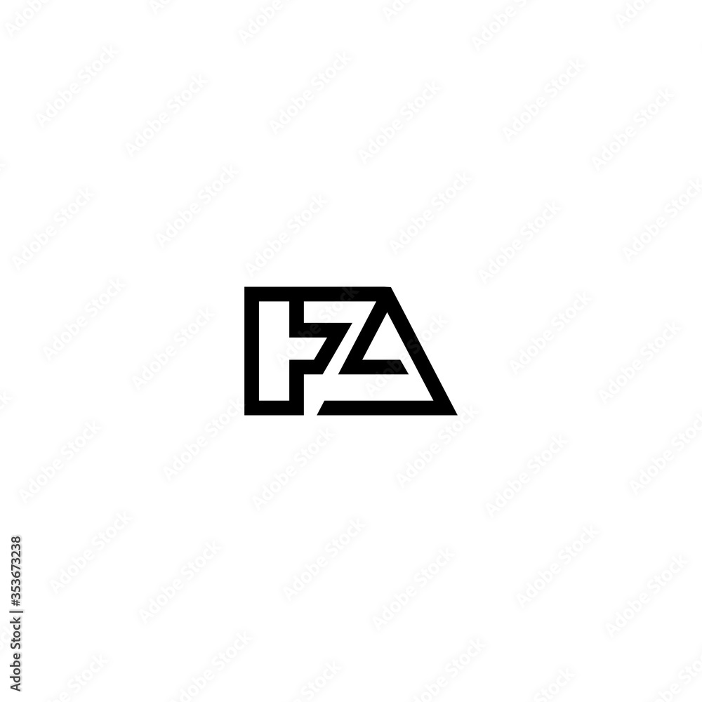 FA F A Letter Logo Design Template FA F A Letter Logo Design Template