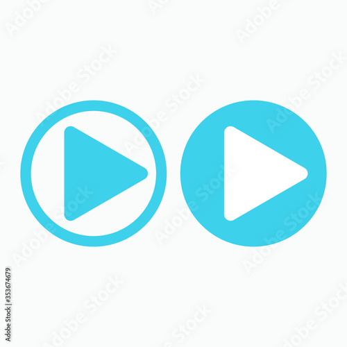 Free Download play button vector - GFXLoad