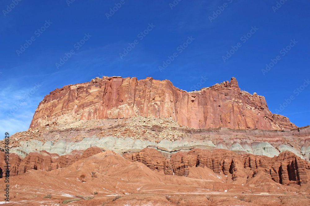 Capitol Reef National Park, Utah, in winter	