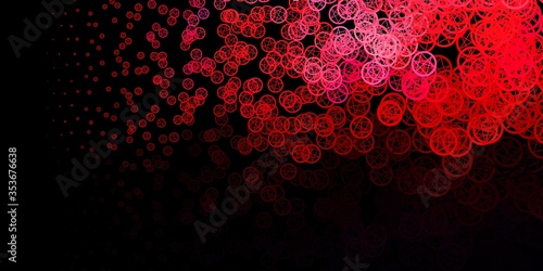 Dark Pink, Red vector pattern with magic elements.