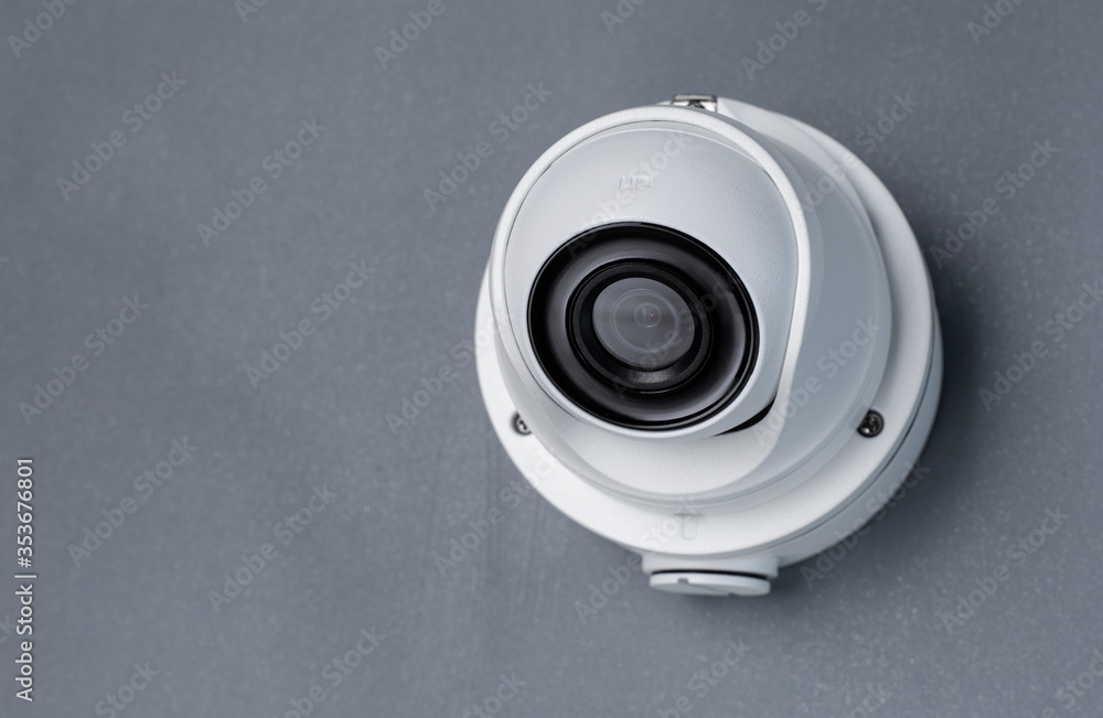 cctv camera video security on gray background. Copy spaсe. cctv camera video security on gray background. Copy spaсe.