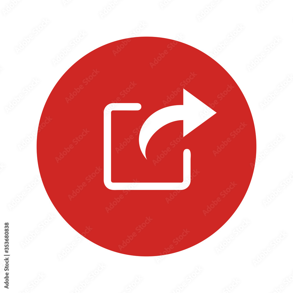 Share content icon. Upload media symbol. User interface button. Curved arrow for multimedia navigation. Networking. Send sign for web and mobile app. Simple arrow from square. Vector. Background. Share content icon. Upload media symbol. User interface button. Curved arrow for multimedia navigation. Networking. Send sign for web and mobile app. Simple arrow from square. Vector. Background.