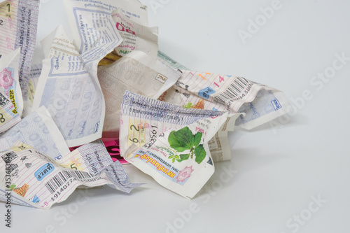 Bangkok, Thailand, May 28, 2020 Thais like to buy Thai Government Lottery. Because like the luck and want to get rich, it is very popular every 1st and 16th of every month.