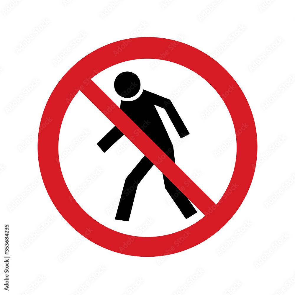 Vector illustration restricted area signs. Vector icon isolated on white background. Prohibition sign. Vector illustration restricted area signs. Vector icon isolated on white background. Prohibition sign.
