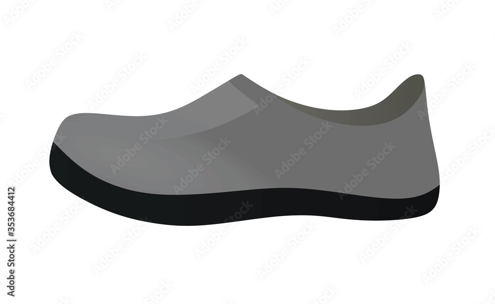 Grey sea shoe. vector illustration Grey sea shoe. vector illustration
