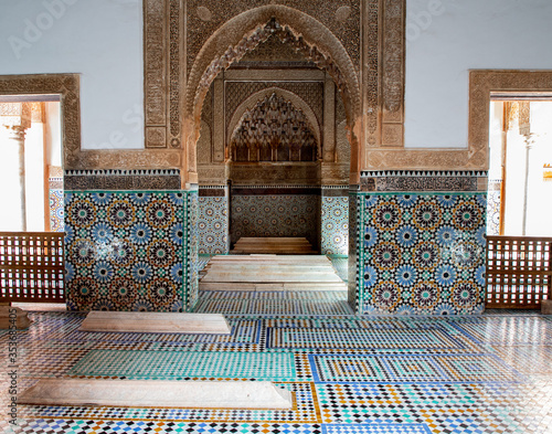  the Saadian tombs mausoleum in Marrakech, Morocco photo