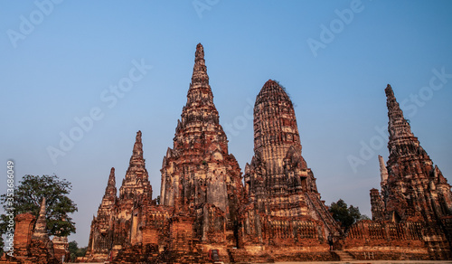 Wat Chaiwatthanaram temple in Ayutthaya Historical Park, Thailand © Cesare Palma