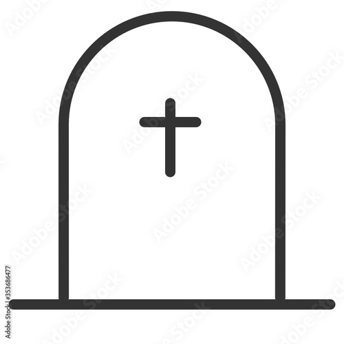 Icono plano ilustración a línea de la festividad de la noche de halloween