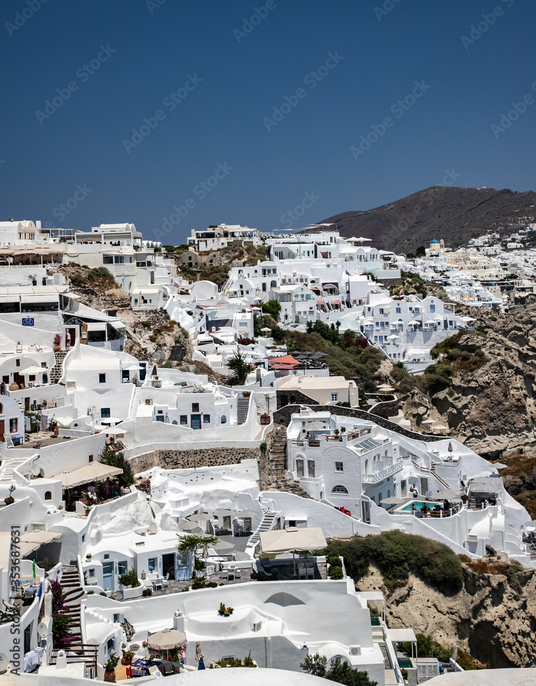 Oia village on Santorini island, Greece