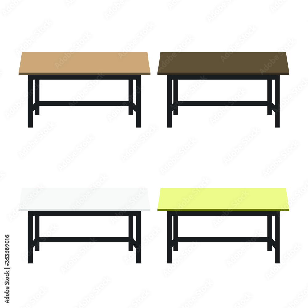 A variety of wooden tables such as maple, walnut, white and ash wood. A variety of wooden tables such as maple, walnut, white and ash wood.