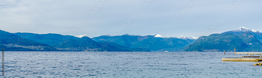Majestic mountain lake, ocean view in Canada. Majestic mountain lake, ocean view in Canada.