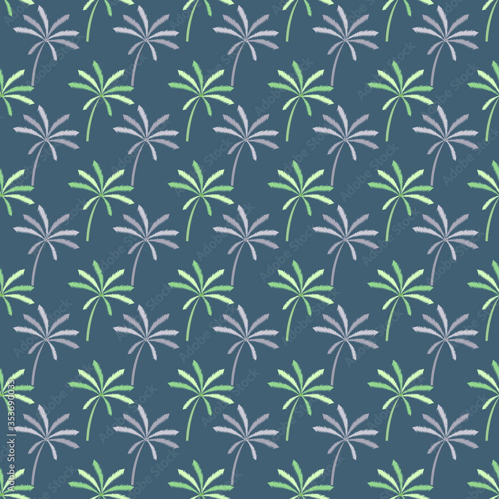 palm trees with blue background seamless repeat pattern palm trees with blue background seamless repeat pattern