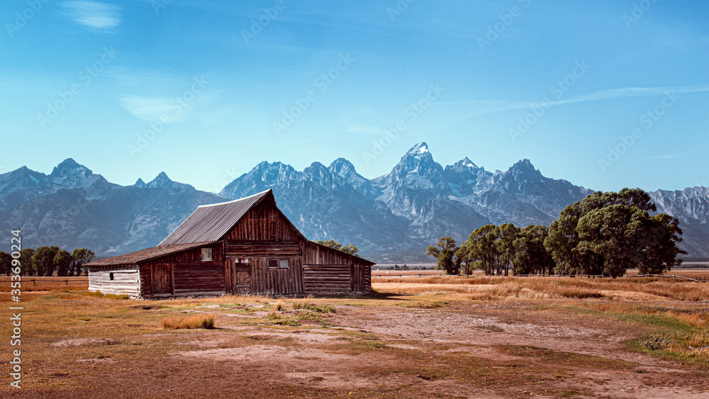 Mormon Row Grand Teton Nationalpark - scheune Mormon Row Grand Teton Nationalpark - scheune