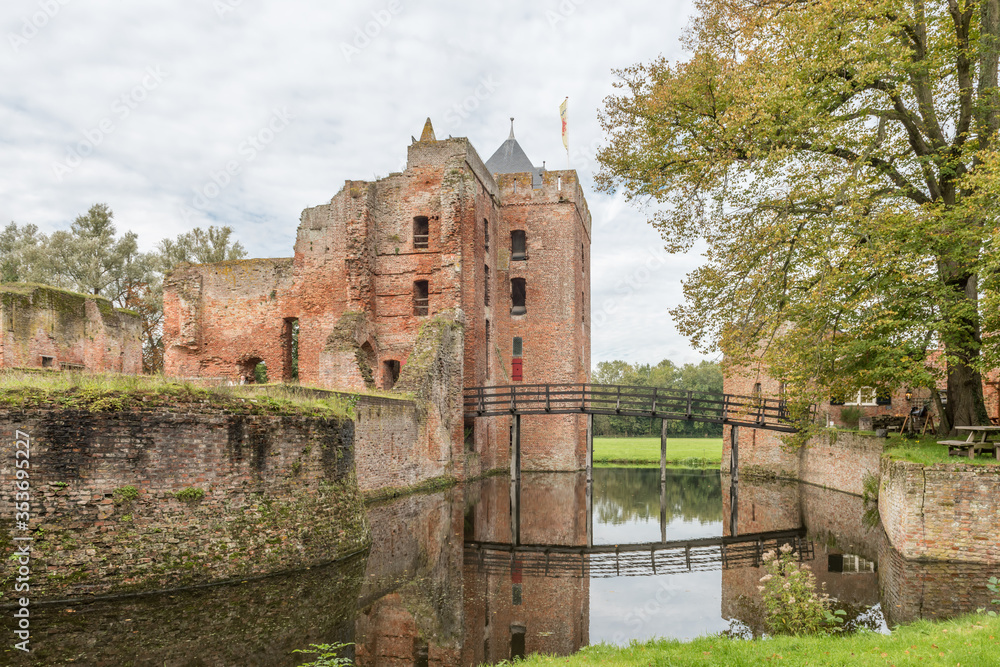 remains of Brederode Castle in the Netherlands
