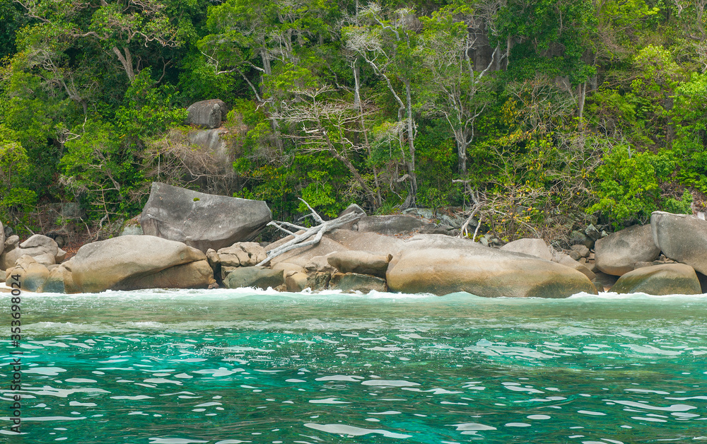 Fototapeta premium Thailand, similans landscape island in the Indian ocean