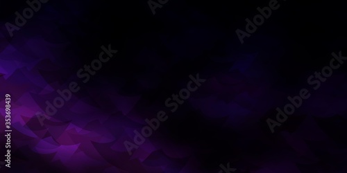 Dark Purple vector layout with rectangles, triangles.