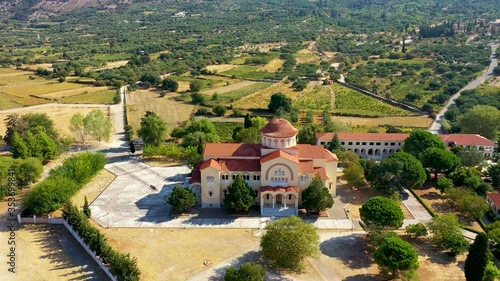 Monastery of Agios Gerasimos on Kefalonia island, Greece. Sacred Monastery of Agios Gerasimos of Kefalonia, Greece. photo