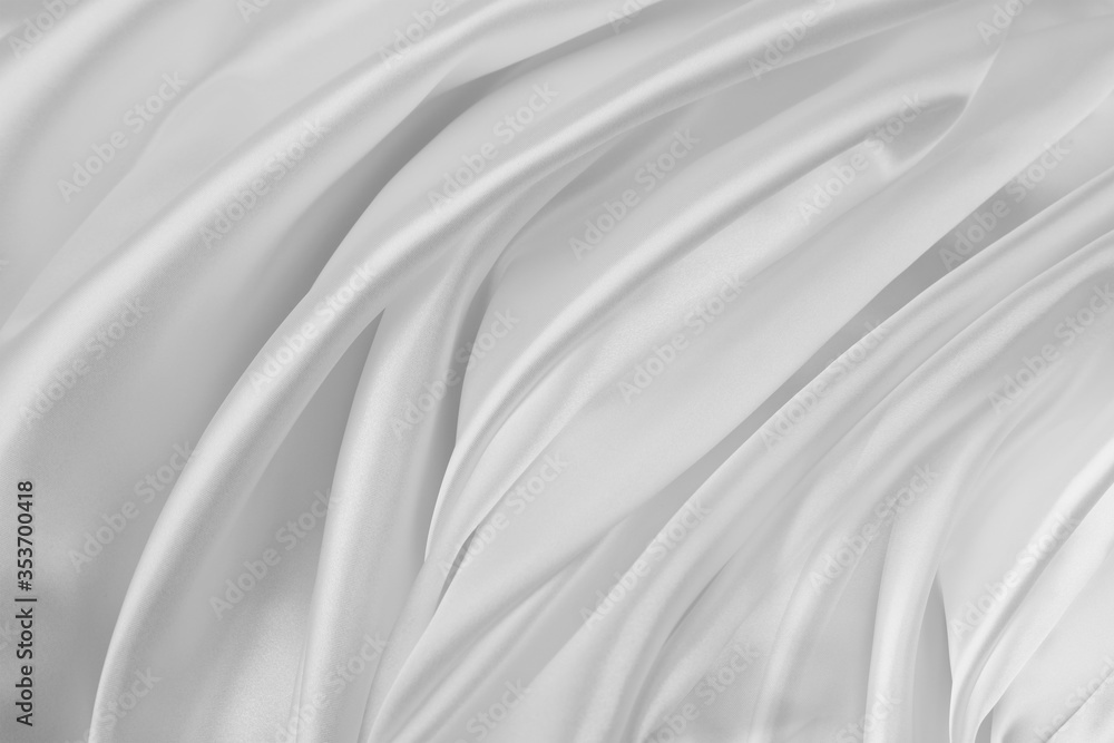 Fototapeta premium White silk fabric lines