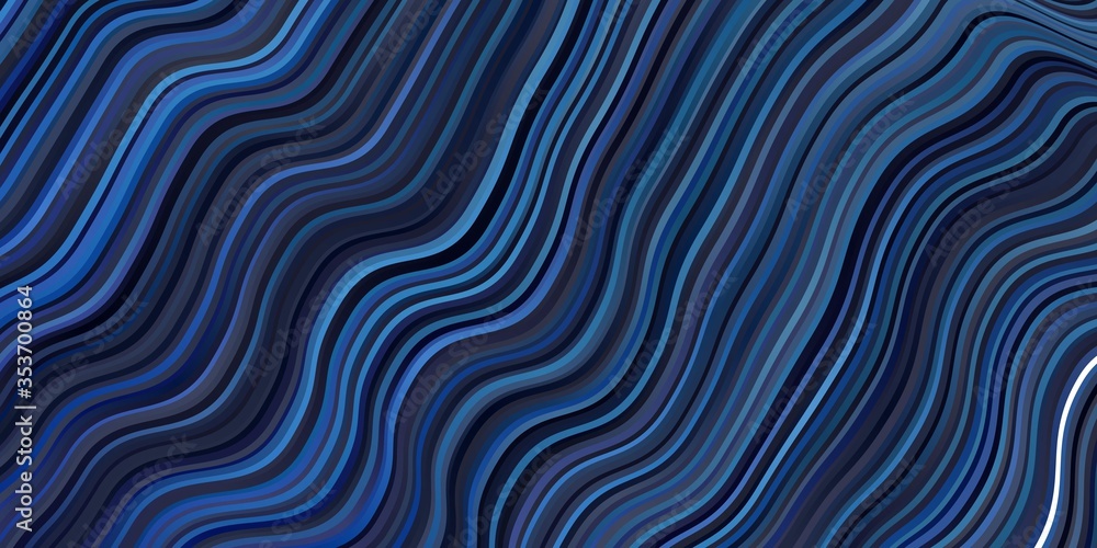 Dark BLUE vector background with bent lines. Abstract gradient illustration with wry lines. Pattern for websites, landing pages. Dark BLUE vector background with bent lines. Abstract gradient illustration with wry lines. Pattern for websites, landing pages.