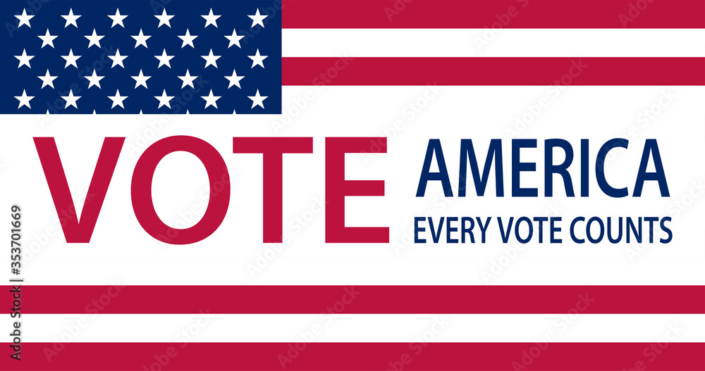 Vector illustration. Presidential Election 2020 in United States. Vote day, November 3 . Patriotic american element. For poster, card, banner and background. Vector illustration. Presidential Election 2020 in United States. Vote day, November 3 . Patriotic american element. For poster, card, banner and background.