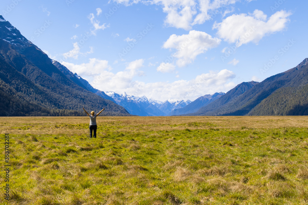 Feld auf dem Weg zum Milford Sound - Herr der Ringe Drehort