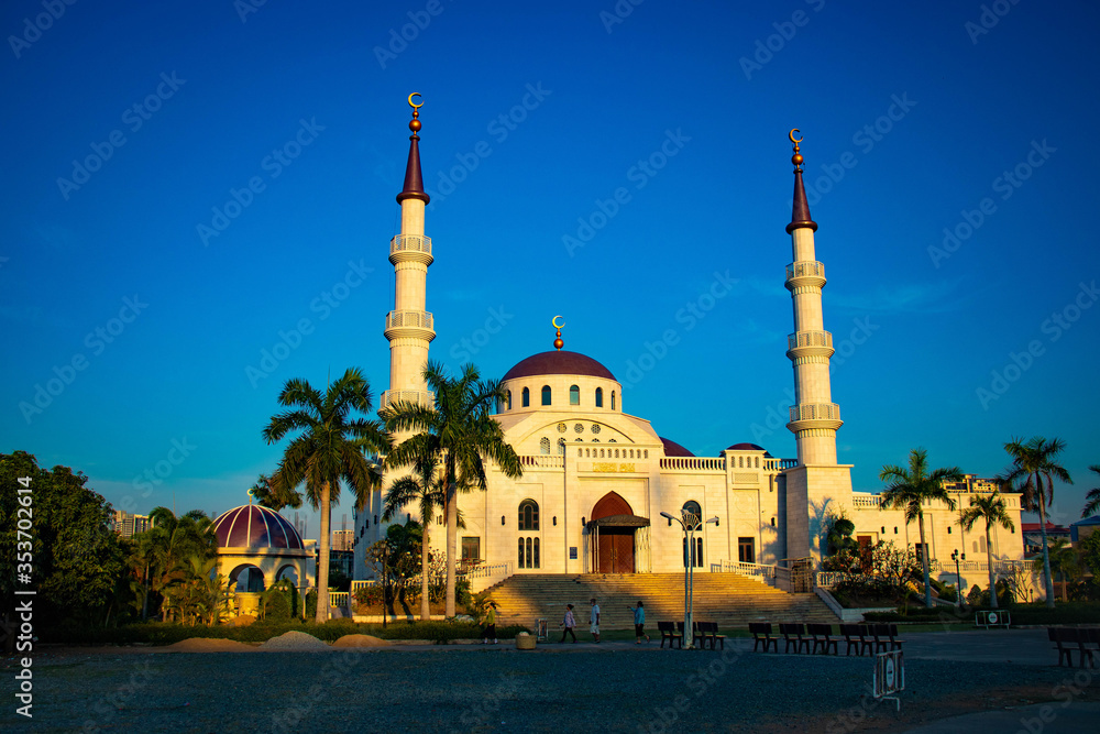 A beautiful view of Al-Serkal Mosque at Phnom Penh, Cambodia.