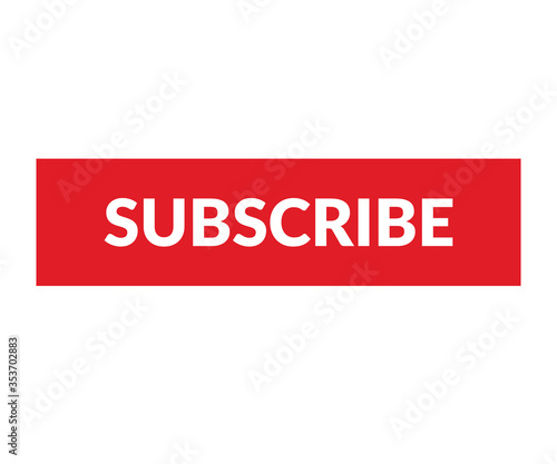 subscribe button, web button for subscription vector