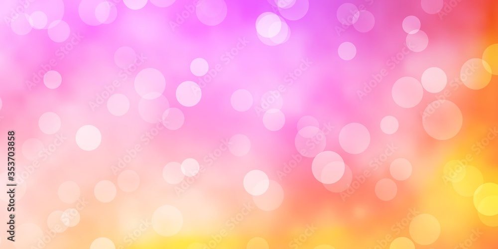 Light Blue, Yellow vector pattern with spheres. Abstract decorative design in gradient style with bubbles. Pattern for wallpapers, curtains. Light Blue, Yellow vector pattern with spheres. Abstract decorative design in gradient style with bubbles. Pattern for wallpapers, curtains.