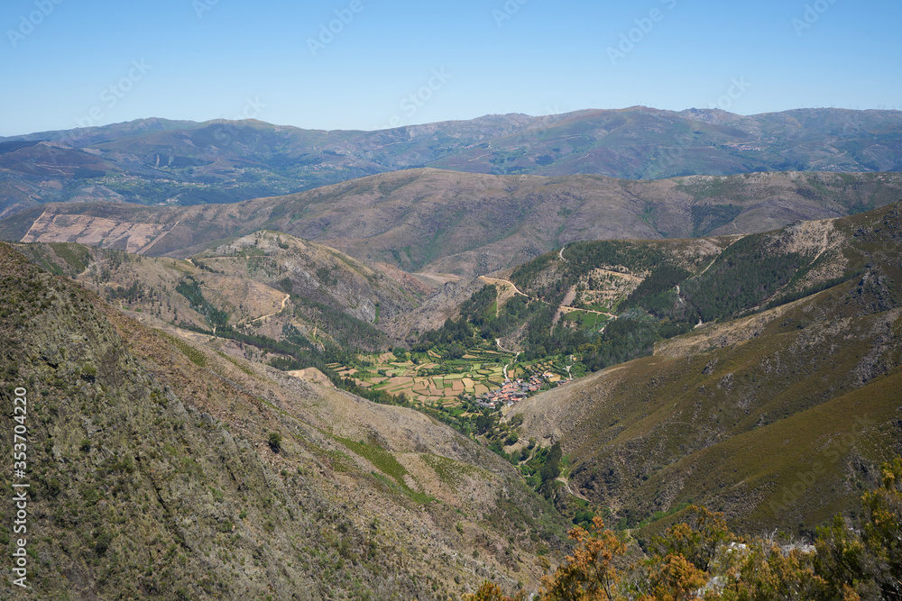 Covas do Monte village in Arouca Serra da Freita mountain, Portugal