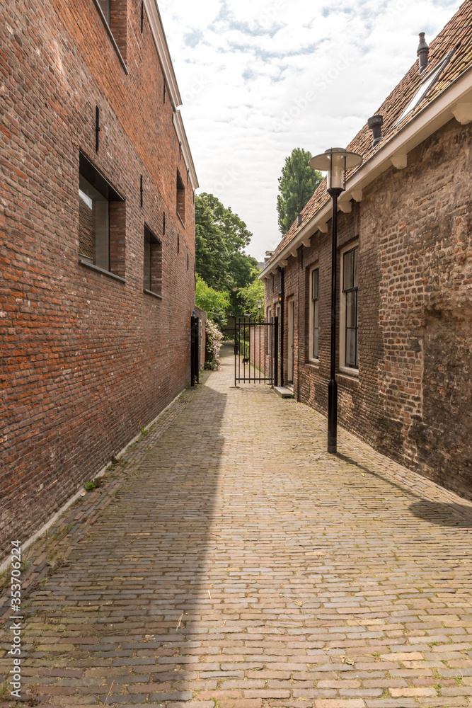 Dutch historical narrow street
