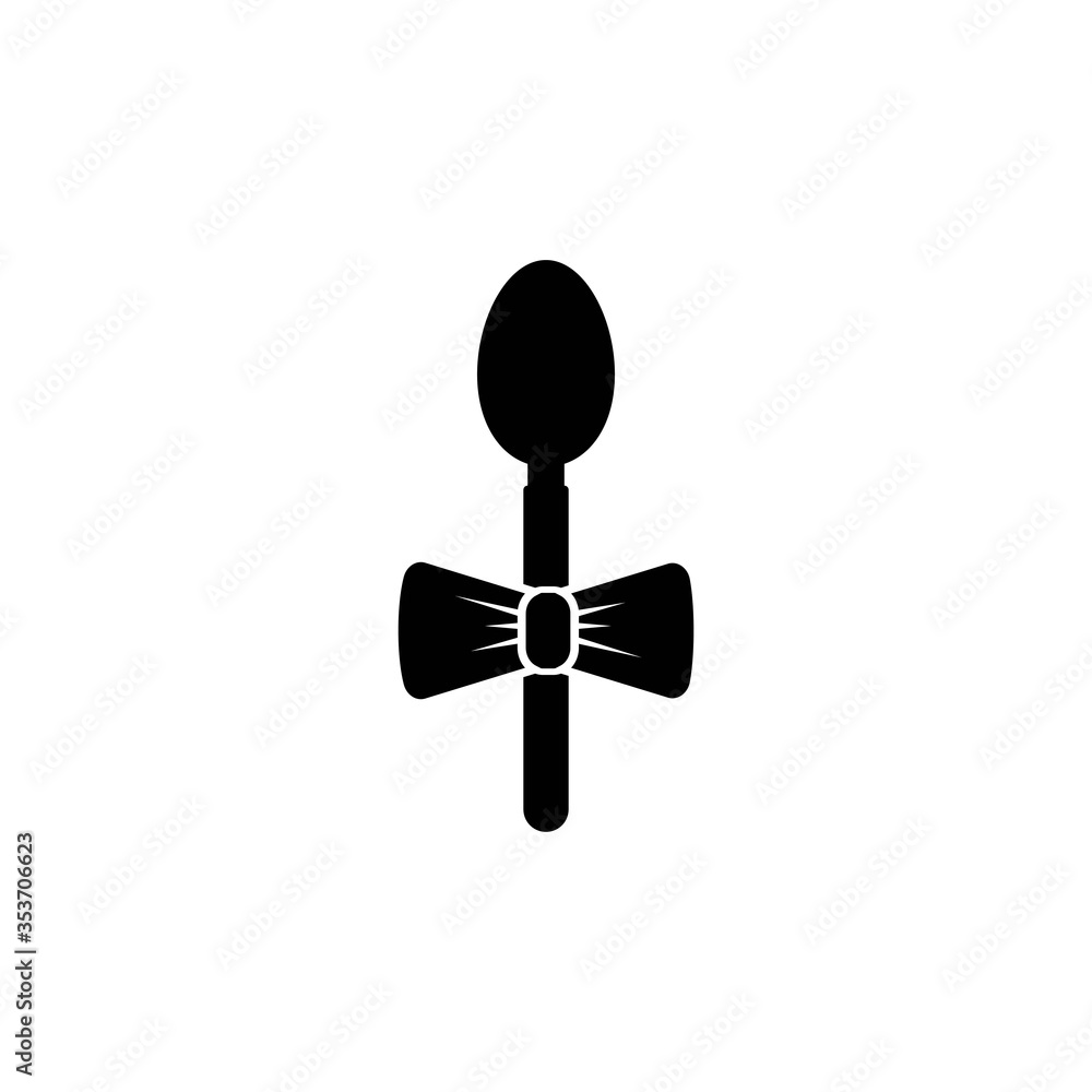 bowtie spoon vector design template illustration bowtie spoon vector design template illustration