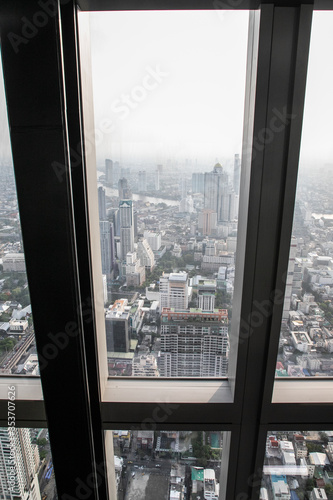 top view at indoor King Power Mahanakhon building, Bangkok, Thailand