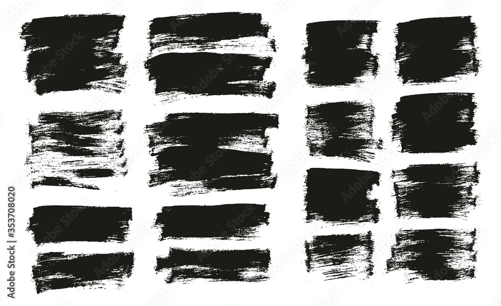 Flat Paint Brush Thin Half Background Mix High Detail Abstract Vector Background Set Flat Paint Brush Thin Half Background Mix High Detail Abstract Vector Background Set