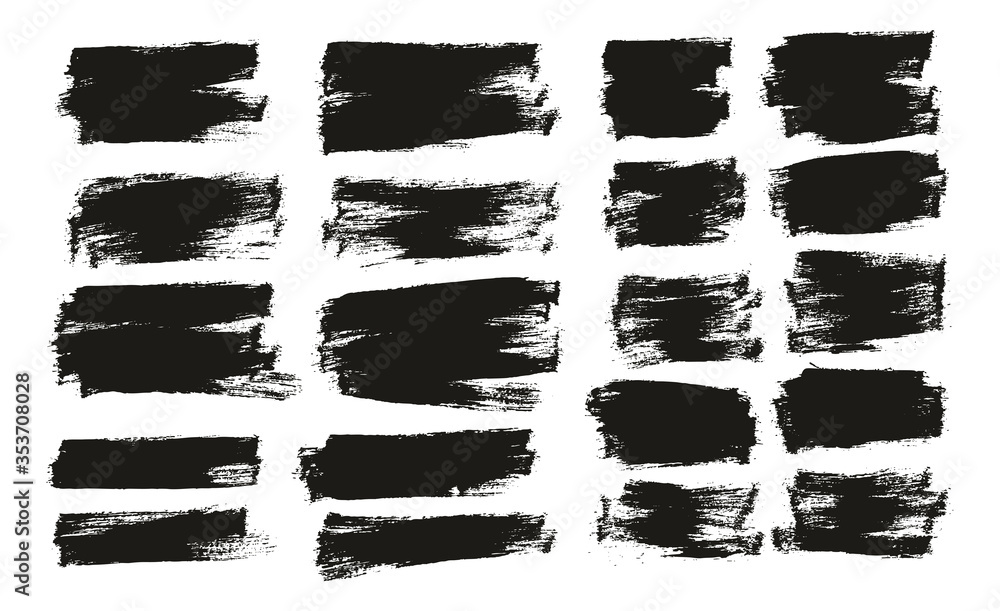 Flat Paint Brush Thin Half Background Mix High Detail Abstract Vector Background Set Flat Paint Brush Thin Half Background Mix High Detail Abstract Vector Background Set