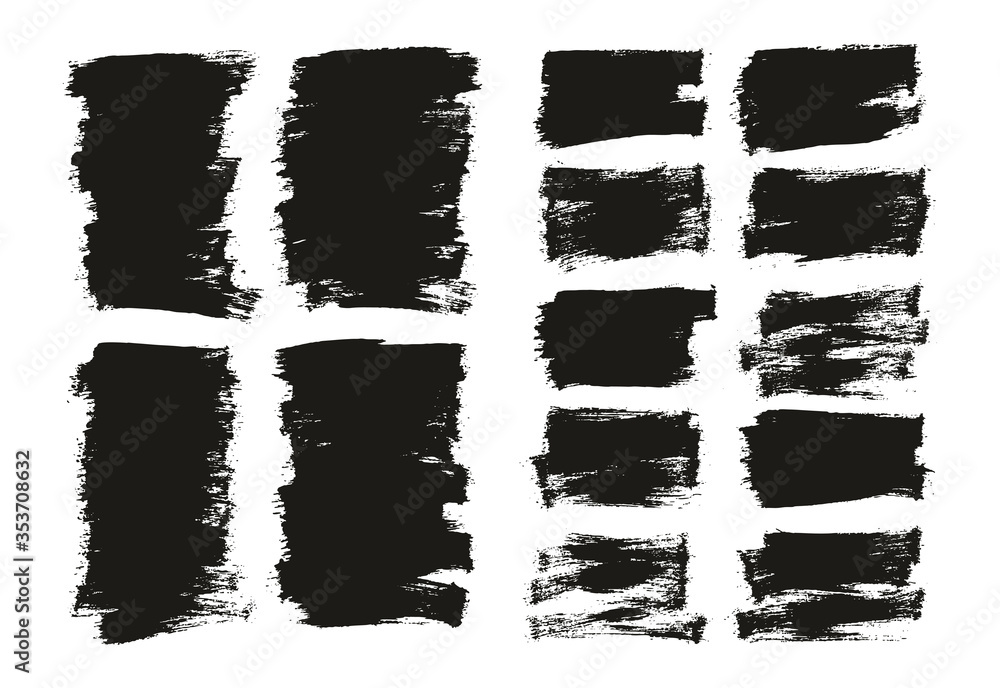 Flat Paint Brush Thin Half Background Mix High Detail Abstract Vector Background Set Flat Paint Brush Thin Half Background Mix High Detail Abstract Vector Background Set