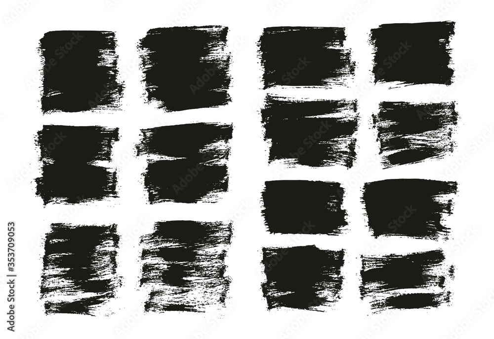 Flat Paint Brush Thin Half Background Mix High Detail Abstract Vector Background Set Flat Paint Brush Thin Half Background Mix High Detail Abstract Vector Background Set